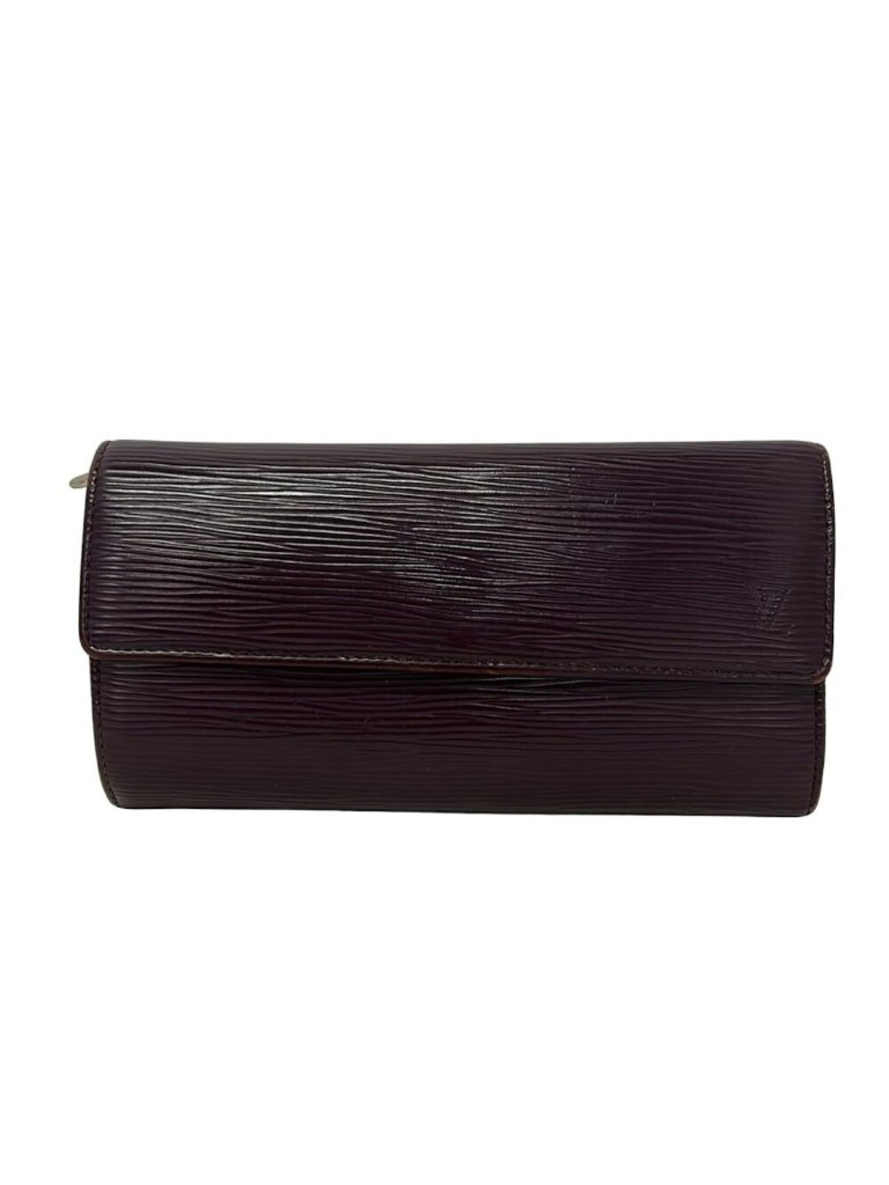 Louis Vuitton Wallet Epi Portefeuille Sarah Cassis Leather